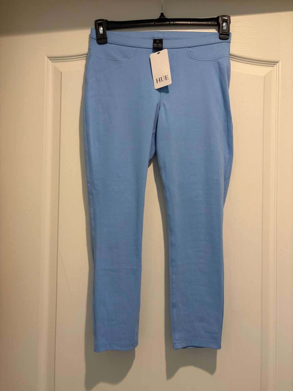 HUE Sky Blue Ponte Ankle Pants